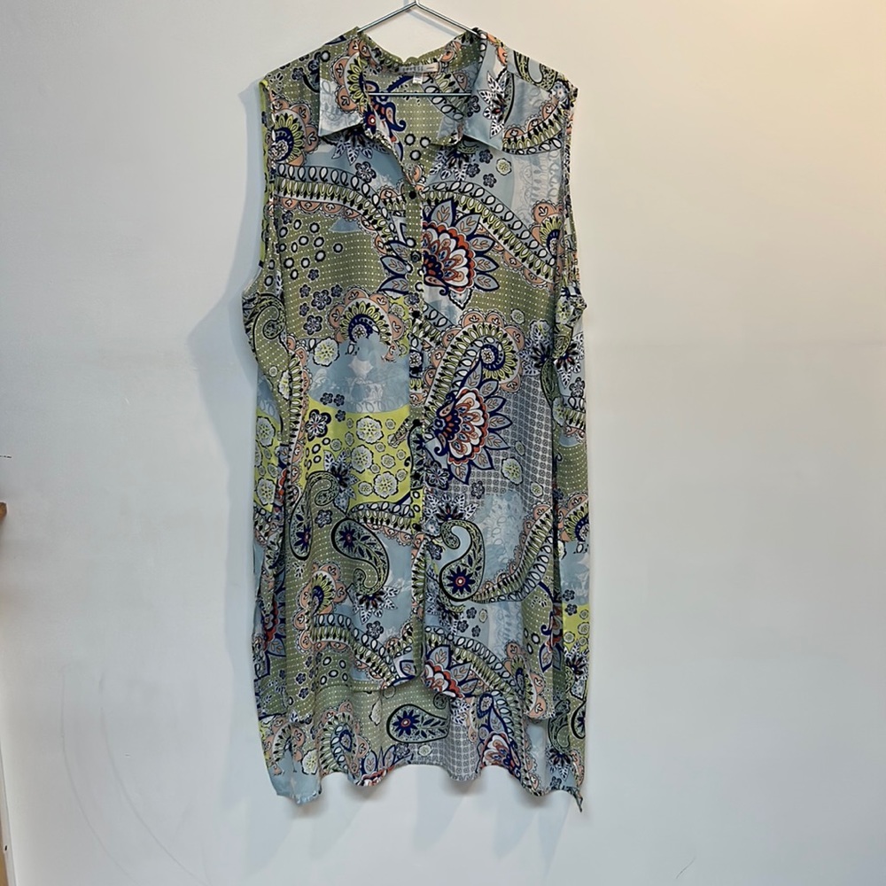 Spense brand women’s button down dress size 3X multicolored